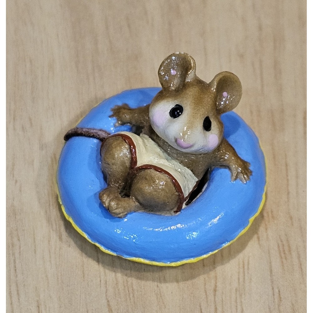 Wee Forest Folk Fun Float - Retired WFF No Box, Signed William Petersen M-138